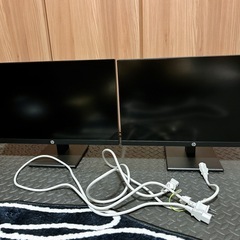 【訳あり特価】PCモニター二台 電源コードセットの画像