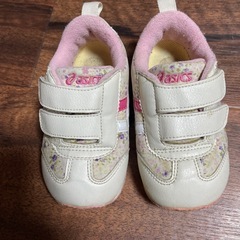 asics 14センチ　花柄