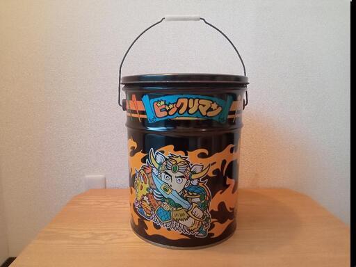 売切　ペール缶　元祖ビックリマン　椅子　おもちゃ缶　レトロ雑貨