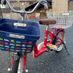 ロンドンタクシー　14インチ　子供用　自転車の画像