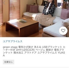 USBブランケット（グリーン）の画像