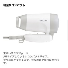 ドライヤー　ヘアードライヤー/ TD105Bの画像