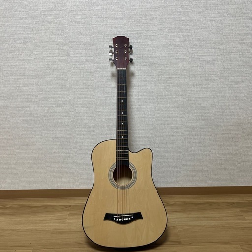 プレミアム38インチアコースティックギターキット - マット仕上げ、スプルースラミネートトップ、快適なハンドル - 初心者からプロまでに最適 - 音楽愛好家への完璧な贈り物