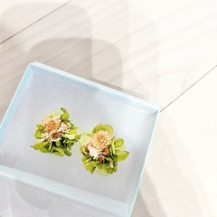 【新品未使用】イヤリング ドライフラワー 結婚式 披露宴