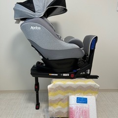 【お取引先が決まりました】アップリカ　Aprica　クルリラ ISOFIX　ライトグレー　新生児〜の画像