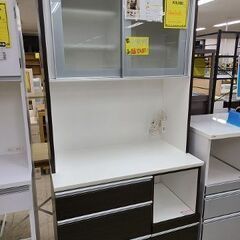 J6349　NITORI　ニトリ　キッチンボード　レジューム　90AG-S DBR　ダークブラウン　　クリーニング済　【リユースのサカイ柏店】参考価格69,990円