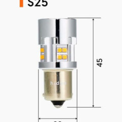 HID屋　めちゃくちゃ明るい   ウインカーLED　ハイフラ抵抗内臓 新品同様　未使用です。S25バルブ　です。の画像