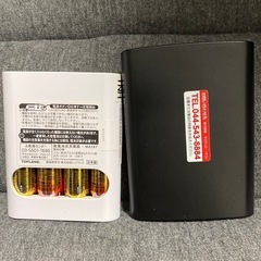 ケーブル無し携帯用乾電池式充電器とライトケーブル用プロテクトカバー蓄光タイプ4日個の画像