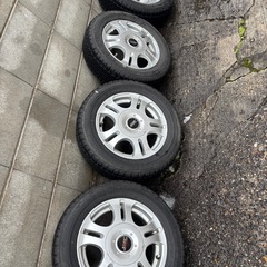 アルミ付きスタッドレス4本セット155/65r13