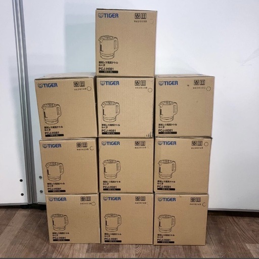 タイガー蒸気レス電気ケトル 600ml 10台セット