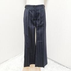セオリー theory 美品 スラックス ストライプ柄 ネイビー...