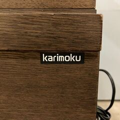 『karimoku』カリモク 事務デスク パソコンデスク 事務机 学習机 デスク 机 収納棚 棚 2点セット ②の画像
