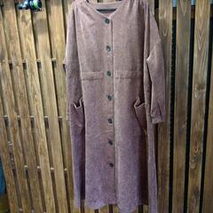 コーデュロイロングコートの画像