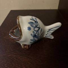 魚の灰皿（焼き物）