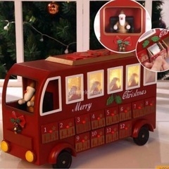 カレンダー付きサンタさんのバスの画像