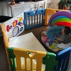日本育児ベビーサークル【14枚】の画像