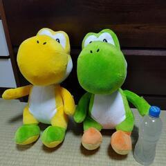 【スーパーマリオ】特大サイズ　ヨッシー　ぬいぐるみ　２種セットの画像