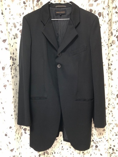 【美品】コムデギャルソン　90s 刺繍ウールジャケット ブラック