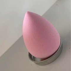 メイク スポンジ パフ ファンデーション ふわふわ ピンクの画像