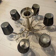 【無料】シャンデリア　照明　ライト　保管品　未使用