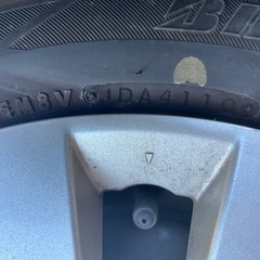 軽自動車　BRIDGESTONE　ブリザック　155/65R14 スタッドレスタイヤ　ホイール4本セット　ホイールカバー付きの画像