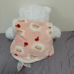 クマさんの大きなぬいぐるみの画像