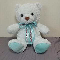 クマさんの大きなぬいぐるみの画像