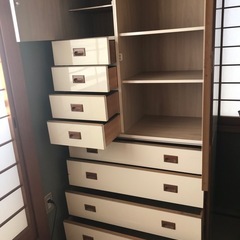 白い収納タンス　安芸区矢野の画像