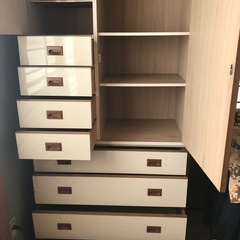 白い収納タンス　安芸区矢野の画像
