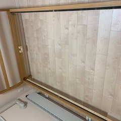 無印良品　タモ材　ベッドフレーム　ダブルの画像