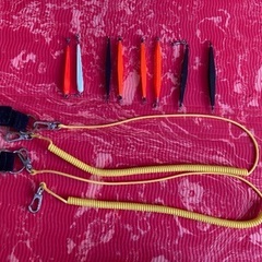 船釣り用　中オモリと尻手ロープ