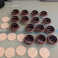 釜めしの器15個と蓋10個