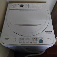 値下げしました。シャープ洗濯機4.5kg