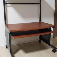 パソコンデスク　ロータイプ　キーボードスライダー付き