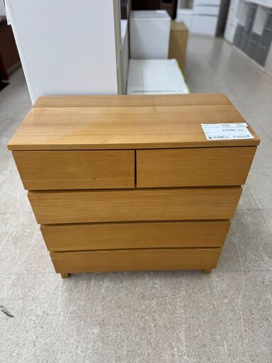 ★ジモティ割あり★  チェスト 茶色 H83×D40×W80 クリーニング済み TJ10225