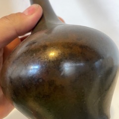 花入 金工師 一ノ瀬宗辰造 唐銅下蕪花入 一輪挿し 花器 花瓶 花入 茶道具の画像