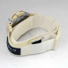 動作品 CASIO Baby-G BG-350 クオーツ式腕時計 ホワイト×ブルー 2024年12月電池交換 ベビージー ベビーG 札幌市 清田区 平岡の画像