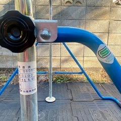 子供用 折り畳み　鉄棒  紺 ネイビーブルーの画像