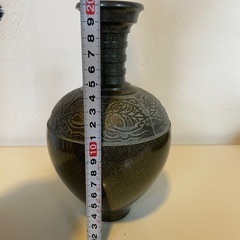 花瓶 花器 花入 インテリア 壺 置物 アンティーク　真鍮　青銅の画像