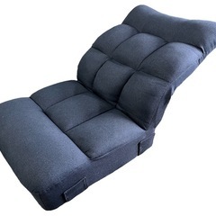 NO.2066《お値下げ中!!》【在庫2】美品 ニトリ ポケットコイルザイスロダトール 座椅子 リクライニング ネイビー 家具 中古の画像