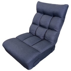 NO.2066《お値下げ中!!》【在庫2】美品 ニトリ ポケットコイルザイスロダトール 座椅子 リクライニング ネイビー 家具 中古の画像