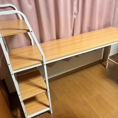 パソコンデスク、収納付きデスク