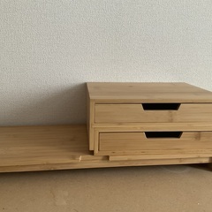 モニター台　引き出し付きの画像