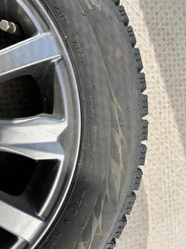 ブリヂストンVRX2 155/65Rスタッドレス ホイール付き14インチ