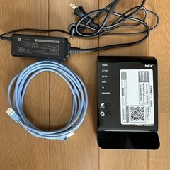 NEC製　Wi-Fiルーター