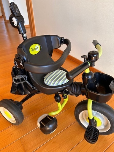 幼児用 三輪車 アイデス 折りたたみおさんぽコンポ グリーン