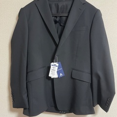 洋服の青山スタイリッシュスーツ【ツーパンツ】【黒無地】 ( PW...