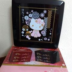 ハローキティ 3段重箱 【黒】