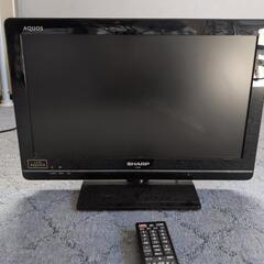特価TV　19インチ　シャープAQUOSリモコン新品