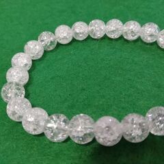新品未使用品・水晶クラッシュアイスブレスレットの画像